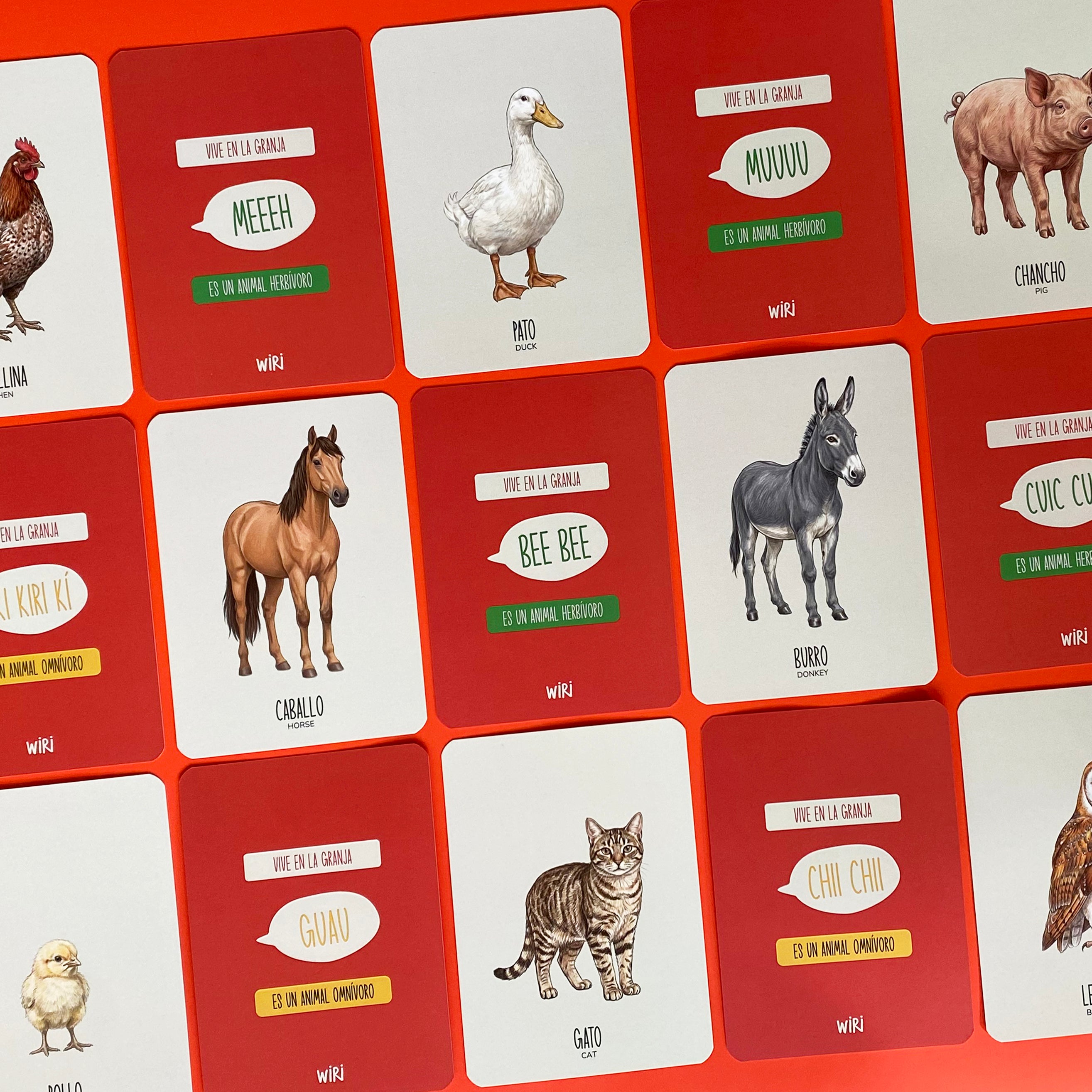 Wiri Cards | ANIMALES DE LA GRANJA