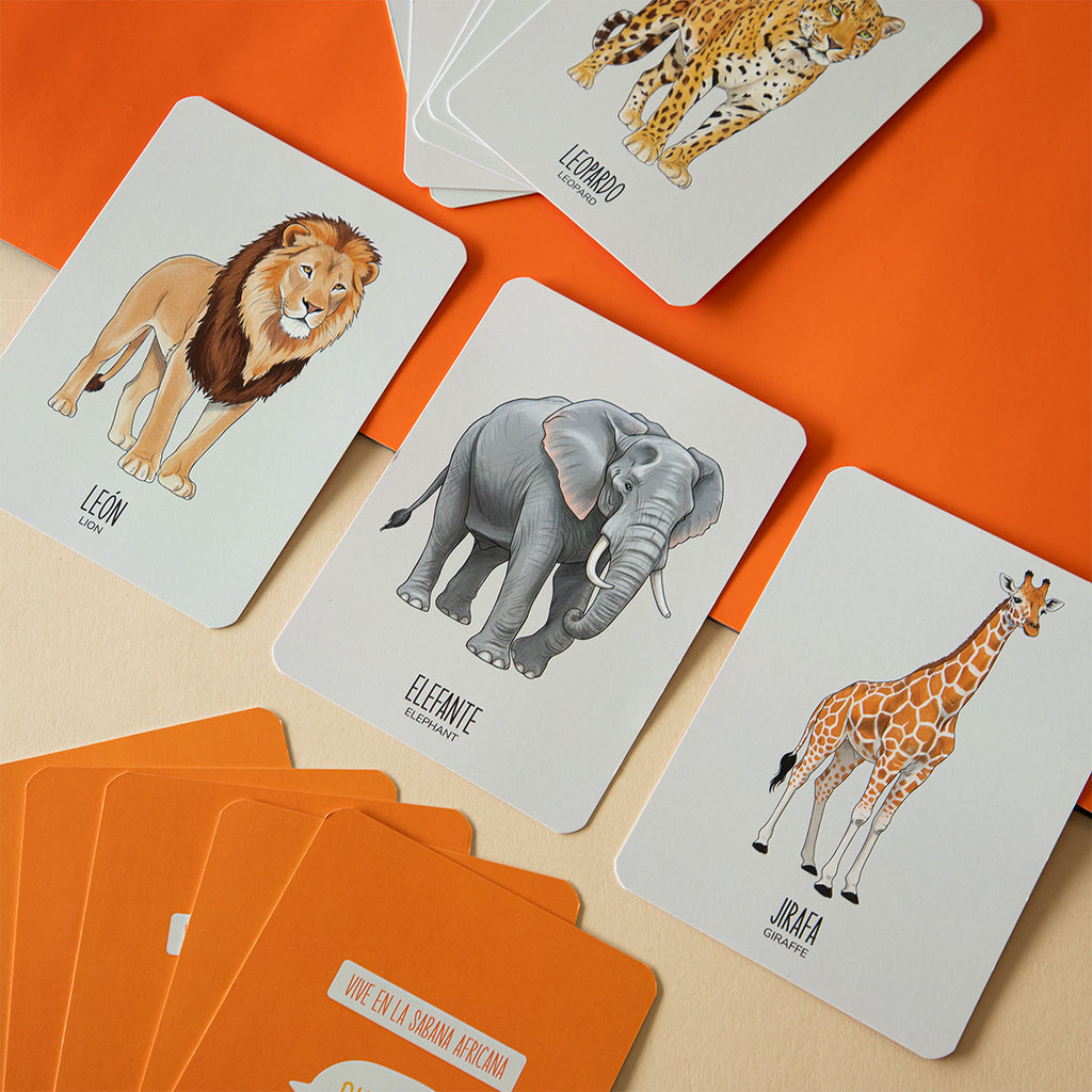 Wiri Cards | ANIMALES DE LA SABANA