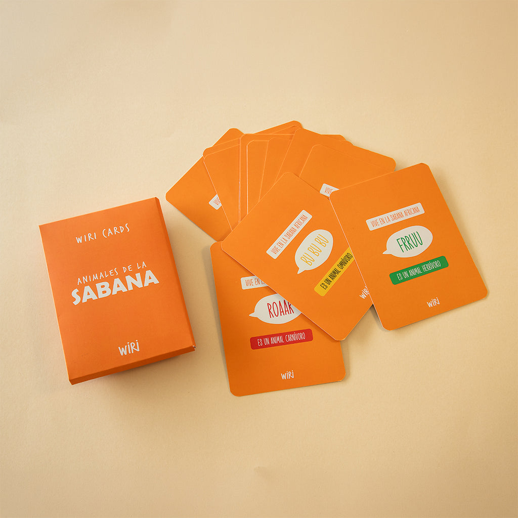Wiri Cards | ANIMALES DE LA SABANA